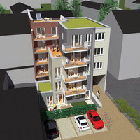 Neubau mit Balkonen von Architekturbüro Buhrdorf