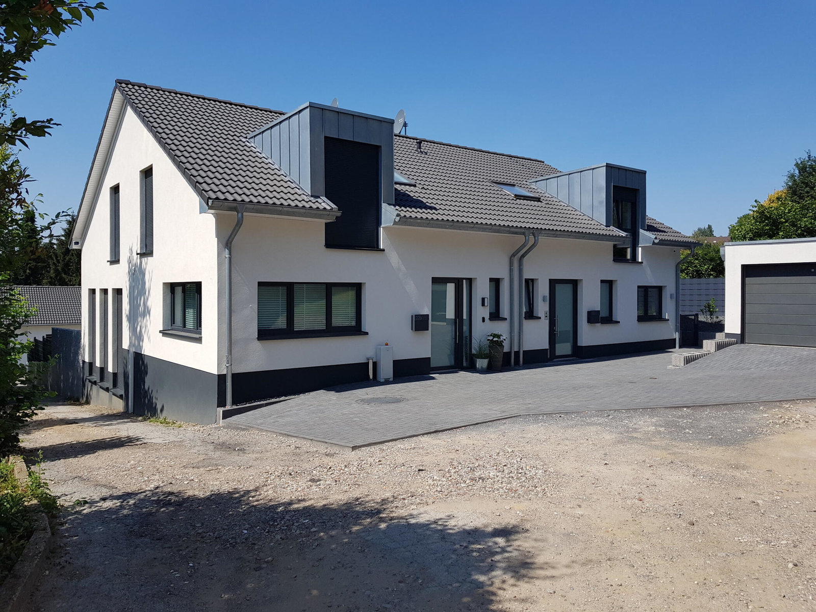 Bau von Doppelhaushälften durch das Architekturbüro Buhrdorf